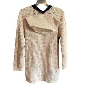 C&C California Open Knit beach Sweater & Hat Set